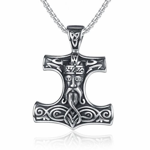 Collier de bijoux en acier inoxydable, Acier inoxydable 304, bijoux de mode & pour homme, couleur originale cm, Vendu par PC