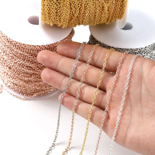 Zinc Alloy Chain, plated, DIY 1/m [