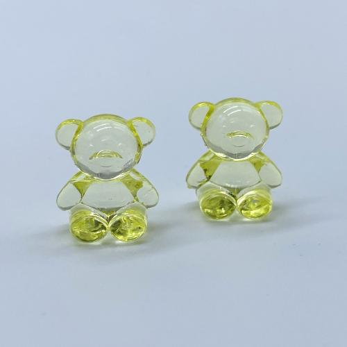 透明なアクリル・ビーズ, アクリル, クマ, DIY, 無色 穴:約 4mm, 約 300パソコン/バッグ, 売り手 バッグ