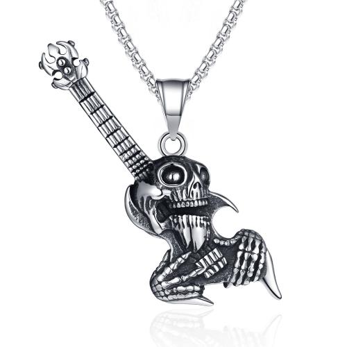 Collier de bijoux en acier inoxydable, Acier inoxydable 304, Finition antique, bijoux de mode & pour homme, couleur originale cm, Vendu par PC