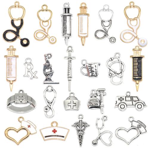 Zink Legierung Schmuck Anhänger, Zinklegierung, plattiert, DIY & Emaille, keine, 100PCs/Tasche, verkauft von Tasche