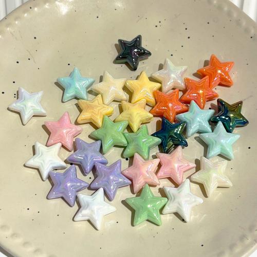 Plating Acrylic Beads, Star, DIY 24mm, Approx [
