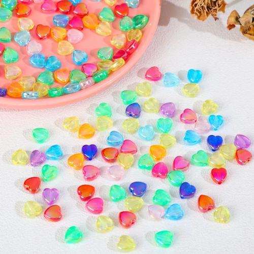 Plating Acrylic Beads, Heart, DIY Approx 1.5mm, Approx [