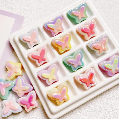 Plating Acrylic Beads, Butterfly, DIY Approx 2.8mm [
