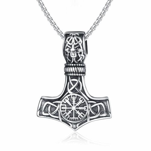 Collier de bijoux en acier inoxydable, Acier inoxydable 304, Finition antique, bijoux de mode & pour homme, couleur originale cm, Vendu par PC