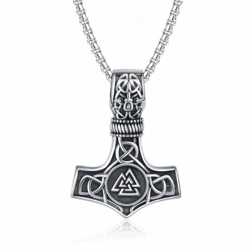 Collier de bijoux en acier inoxydable, Acier inoxydable 304, ancre, Finition antique, bijoux de mode & pour homme, couleur originale cm, Vendu par PC