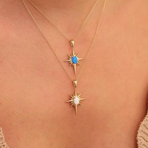 Collier de bijoux en acier inoxydable, Acier inoxydable 304, avec pierre gemme, Placage ionique sous vide, pour femme, plus de couleurs à choisir cm, Vendu par PC