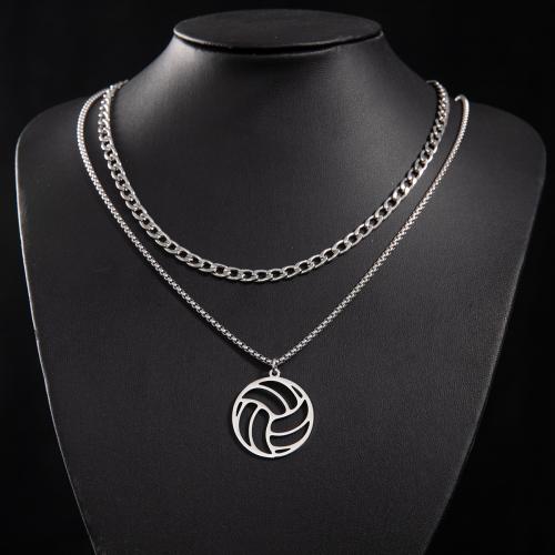 Collar de Acero Inoxidable, acero inoxidable 304, Voleibol, Joyería & diferentes estilos para la opción & para mujer, más colores para la opción, Vendido por UD