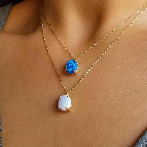 Collier de bijoux en acier inoxydable, Acier inoxydable 304, avec Gemme synthétique, Placage ionique sous vide, pour femme, plus de couleurs à choisir cm, Vendu par PC