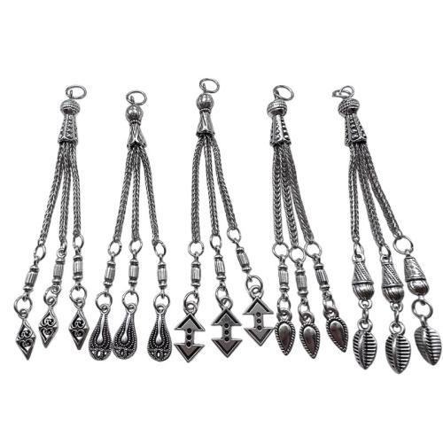 Colgante de la aleación del cinc, aleación de zinc, chapado en color de plata antigua, Diferente forma para la elección & Bricolaje, más colores para la opción, 20PCs/Bolsa, Vendido por Bolsa