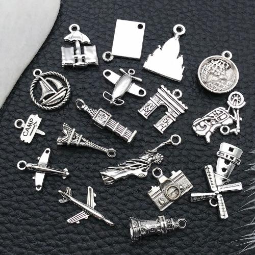 Zink Legierung Schmuck Anhänger, Zinklegierung, plattiert, DIY, keine, 100PCs/Tasche, verkauft von Tasche