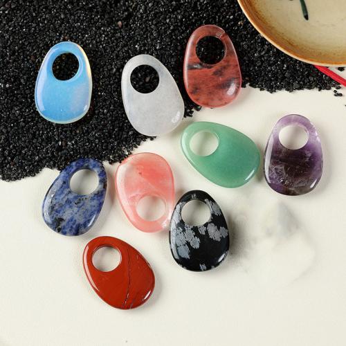 Joyas de piedras preciosas colgante, Óvalo, Bricolaje & diferentes materiales para la opción, más colores para la opción, 25x35x6mm, agujero:aproximado 13mm, Vendido por UD