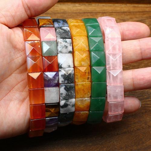 Gemstone Bracelets, Natural Stone, Square & for woman cm 