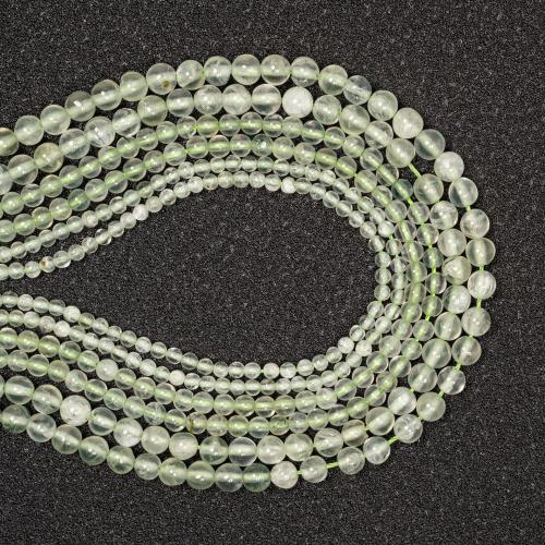 Pierre raisin naturelle, Prehnite nature, Rond, DIY & normes différentes pour le choix, vert, Vendu par brin