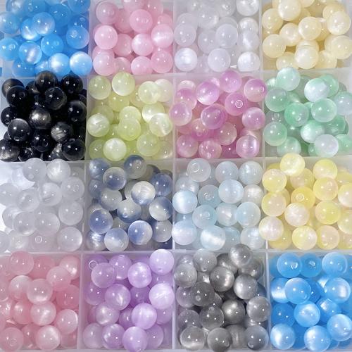 Perles de résine imitation de pierres précieuses, Rond, DIY, plus de couleurs à choisir, 8mm Vendu par sac[