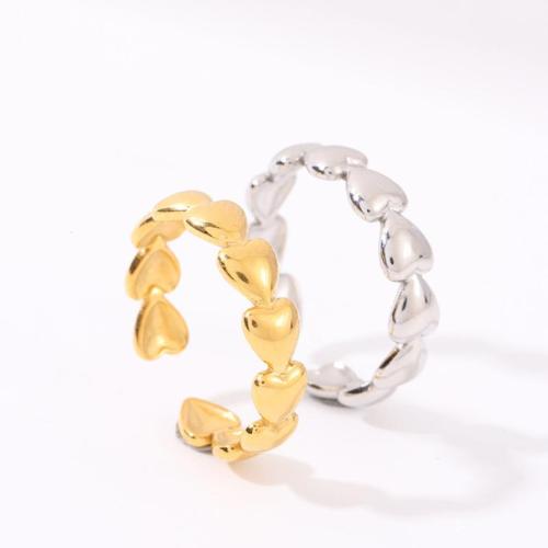 Stainless Steel Finger Ring, 304 Stainless Steel, polished, fashion jewelry & for woman US Ring 