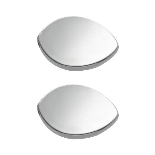 Perles plates en alliage de zinc , oeil de cheval, Plaquage normal, plus de couleurs à choisir Environ 1mm, Environ Vendu par sac