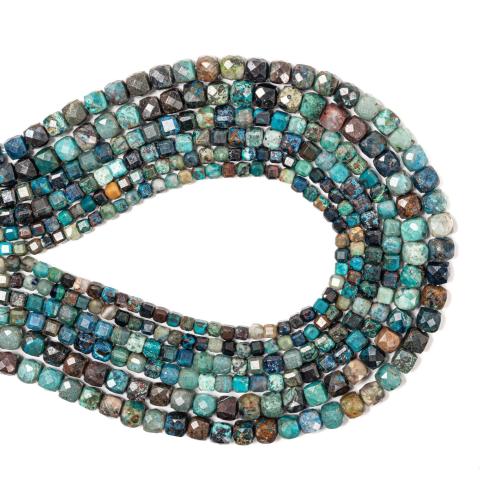 Perles de pierre gemme unique, azurite, cadre, DIY & normes différentes pour le choix, bleu Environ 38 cm, Vendu par brin