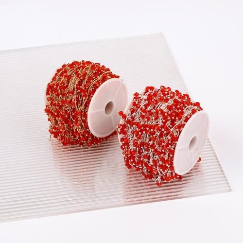 宝石用原石ビーズチェーン, 銅, とともに プラスチック, メッキ, DIY, 無色, 売り手 M