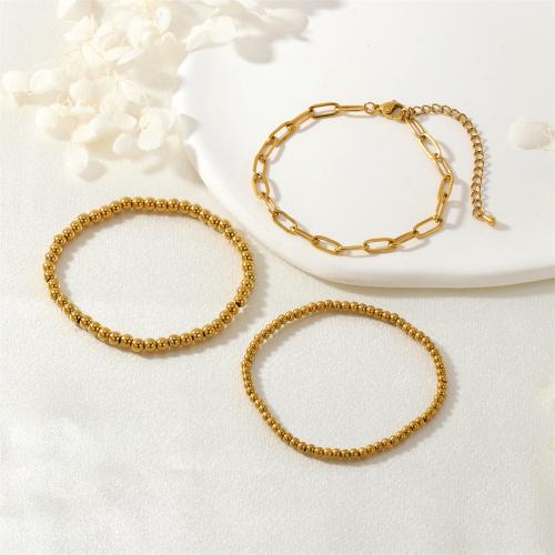 Pulseras de acero inoxidable, acero inoxidable 304, Recubrimiento iónico al vacío, Joyería & diverso tamaño para la opción & para mujer, más colores para la opción, Vendido por UD