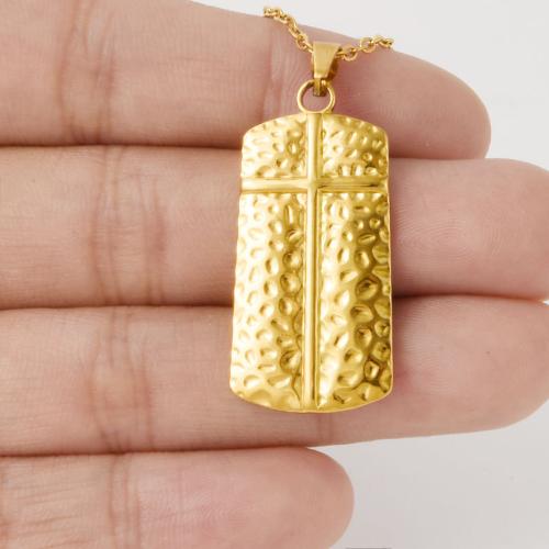 Collier de bijoux en acier inoxydable, Acier inoxydable 304, rectangle, Placage, pour femme, plus de couleurs à choisir, Vendu par PC