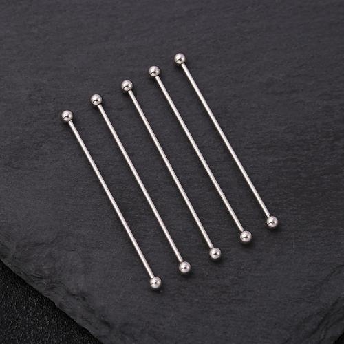 304 Edelstahl Ohrpiercing, unisex & verschiedene Größen vorhanden & verschiedene Stile für Wahl, originale Farbe, verkauft von PC