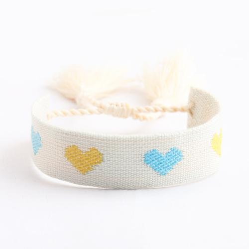 Bracelets d'amitié, cordon de polyester, fait à la main, bijoux de mode & unisexe & styles différents pour le choix, Diameter :6cm., Vendu par PC