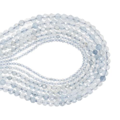 Perles aigue-marine, DIY & normes différentes pour le choix & facettes, bleu, Vendu par brin