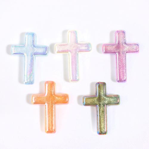 ミラクルアクリルビーズ, アクリル, クロス, DIY, ミックスカラー 穴:約 1.8mm, 100パソコン/バッグ, 売り手 バッグ