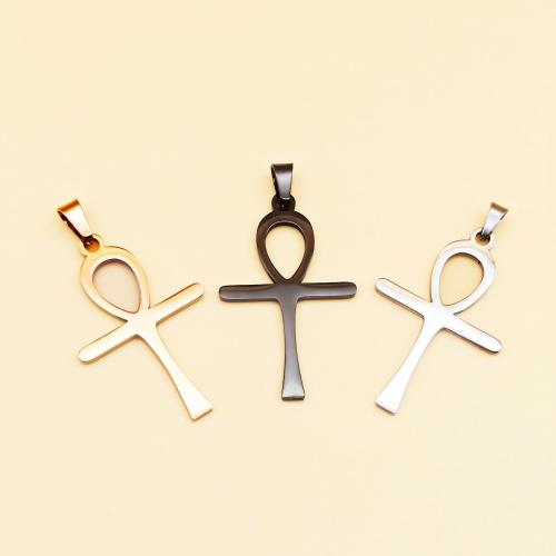 pendentifs En acier inoxydable de Croix , Acier inoxydable 304, Placage, DIY, plus de couleurs à choisir, Vendu par PC