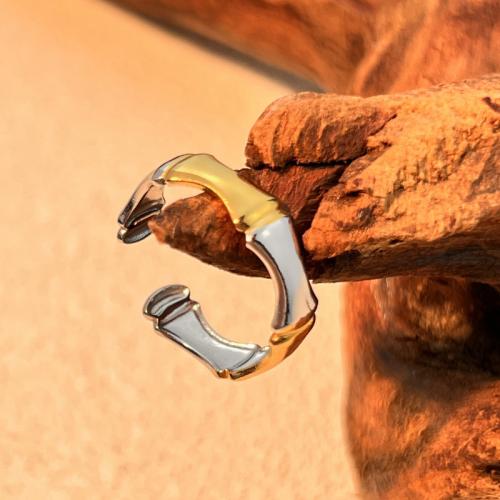 Anillos de Acero Inoxidable, acero inoxidable 304, chapado, diferentes estilos para la opción & para mujer & 2-tono, Vendido por UD