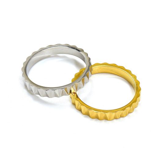 Anillos de Acero Inoxidable, acero inoxidable 304, Recubrimiento iónico al vacío, diverso tamaño para la opción & para mujer, más colores para la opción, Vendido por UD