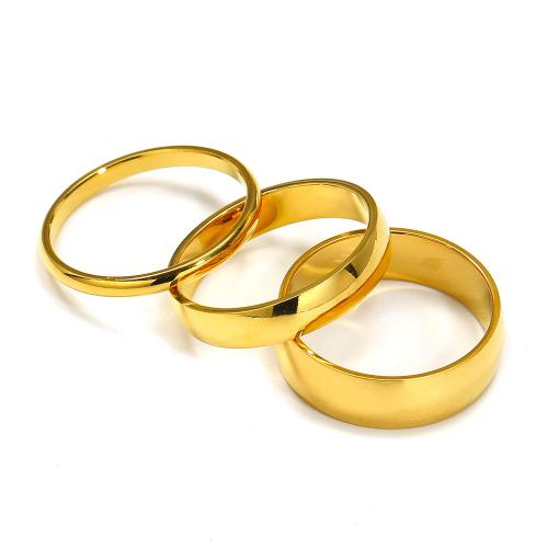 Anillos de Acero Inoxidable, acero inoxidable 304, Recubrimiento iónico al vacío, diverso tamaño para la opción & para mujer, más colores para la opción, Vendido por UD