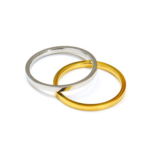 Anillos de Acero Inoxidable, acero inoxidable 304, Recubrimiento iónico al vacío, diverso tamaño para la opción & para mujer, más colores para la opción, Vendido por UD