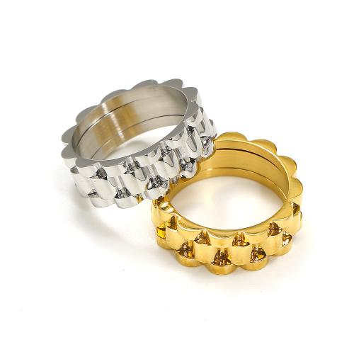 Anillos de Acero Inoxidable, acero inoxidable 304, Recubrimiento iónico al vacío, diverso tamaño para la opción & para mujer, más colores para la opción, Vendido por UD