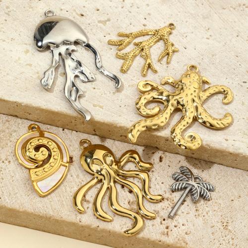 Pendentifs en acier inoxydable, Acier inoxydable 304, Placage ionique sous vide, DIY, plus de couleurs à choisir Vendu par sac