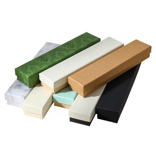 Boîte Cadeau de bijoux, papier, rectangle, Anti-poussière, plus de couleurs à choisir Vendu par PC
