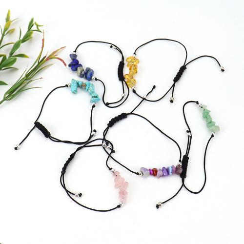 Bracelets en pierres précieuses, Cordon de noeud, avec Pierre naturelle, bijoux de mode & différents matériaux pour le choix, plus de couleurs à choisir cm, Vendu par PC