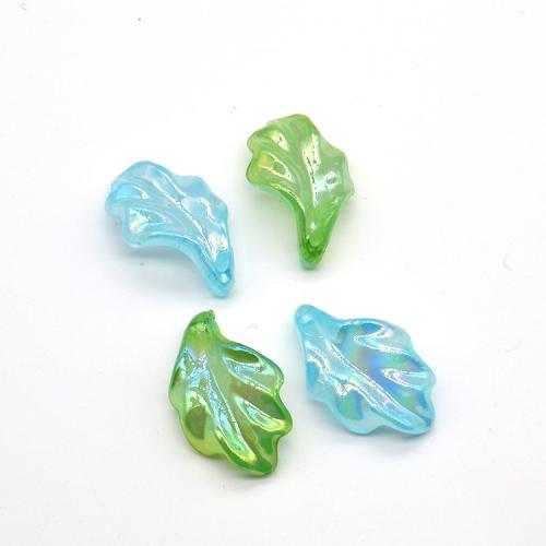 Plaqué Acrylique Pendentifs, feuille, DIY, plus de couleurs à choisir Environ 1.6mm Vendu par sac[