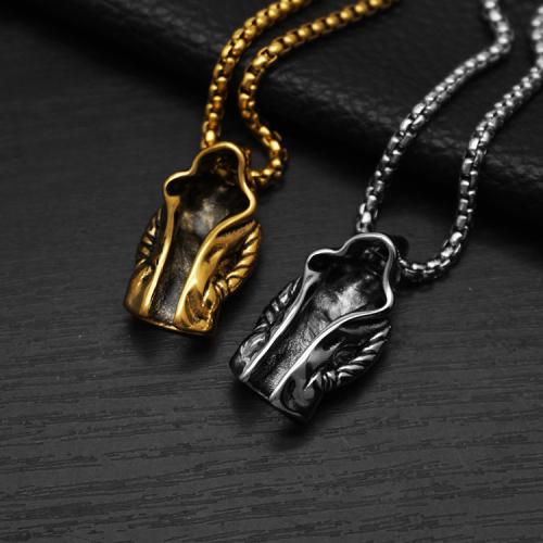 Collar de Acero Inoxidable, acero inoxidable 304, Recubrimiento iónico al vacío, diferentes estilos para la opción & para hombre, más colores para la opción, Vendido por UD