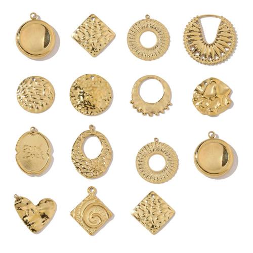 Pendentifs en acier inoxydable, Acier inoxydable 304, Placage ionique sous vide, DIY, plus de couleurs à choisir Vendu par sac