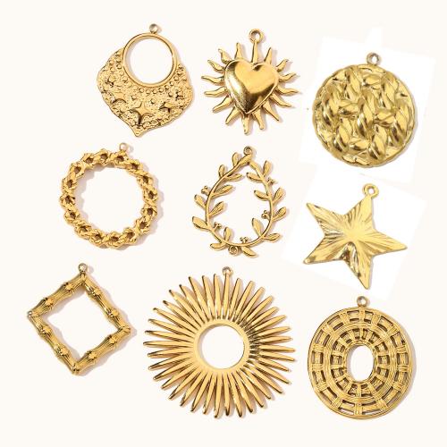 Pendentifs en acier inoxydable, Acier inoxydable 304, Placage ionique sous vide, DIY, plus de couleurs à choisir Vendu par sac