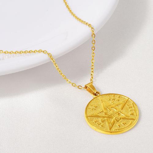 Collar de Acero Inoxidable, acero inoxidable 304, con 5CM extender cadena, Esférico, chapado, para mujer, más colores para la opción, longitud:40 cm, Vendido por UD