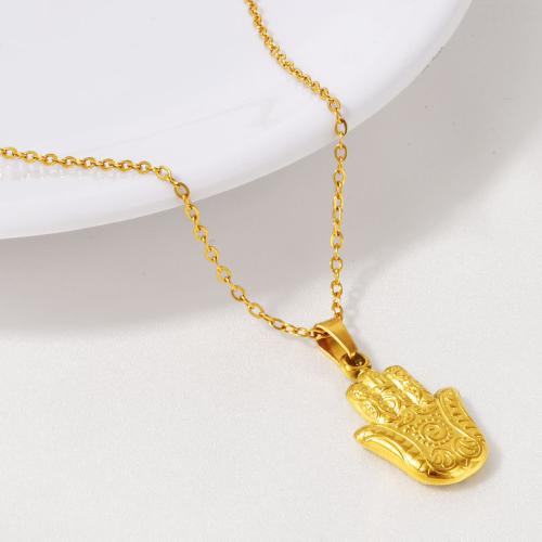 Collar de Acero Inoxidable, acero inoxidable 304, con 5CM extender cadena, Mano, chapado, para mujer, más colores para la opción, longitud:40 cm, Vendido por UD