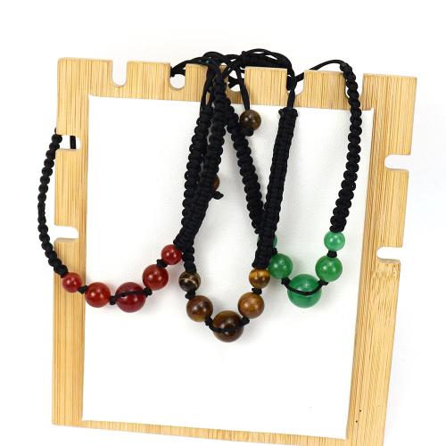 Bracelets en pierres précieuses, Cordon de noeud, avec Pierre naturelle, bijoux de mode & différents matériaux pour le choix, plus de couleurs à choisir cm, Vendu par PC
