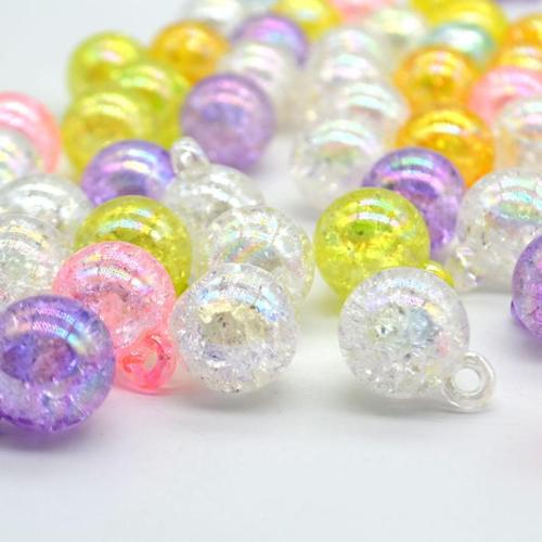 Plaqué Acrylique Pendentifs, Rond, DIY, plus de couleurs à choisir Environ 2.7mm Vendu par sac[