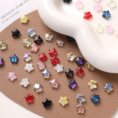 Perles murano faites à la main , chalumeau, étoile, DIY, plus de couleurs à choisir, 8mm Vendu par sac
