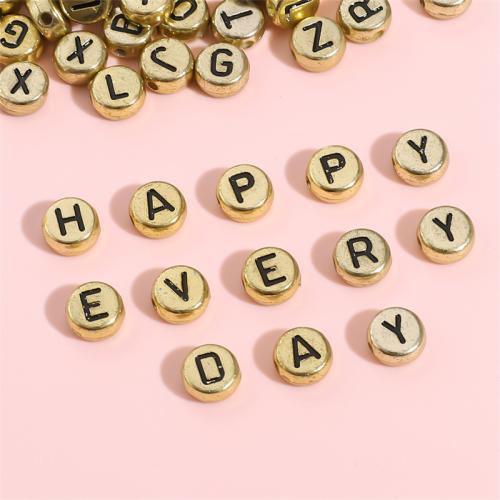 Acrylic Alphabet Beads, Vacuum Ion Plating, letters are from A to Z & DIY [