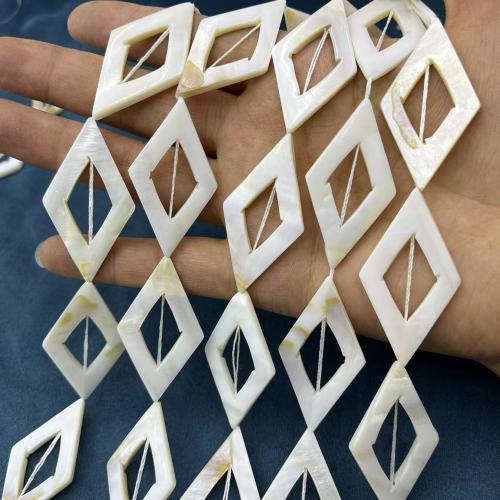 Природные стеклянные бусы, Ракушка, Ромб, DIY, разноцветный Приблизительно 9ПК/Strand, продается Strand