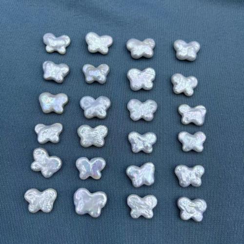 Naturel d'eau douce perles, perle d'eau douce cultivée, papillon, DIY, blanc, about11-12MM, Vendu par PC